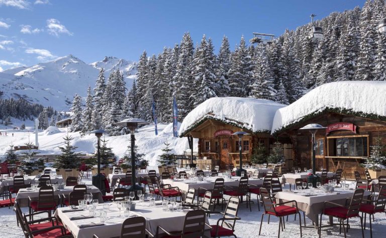 Luxury restaurant for wedding on the slot in Courchevel 1850